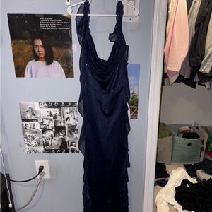 Cider Midnight Blue Maxi Dress